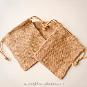 bags , natural jute drawstring sack, rustic gift bag wedding