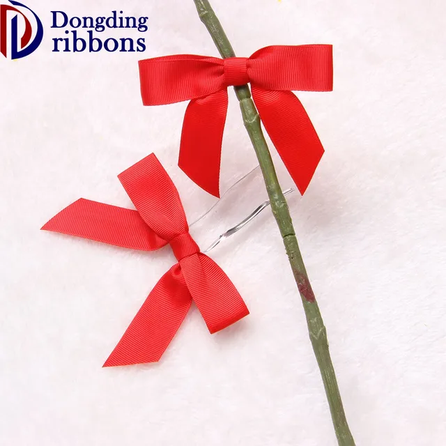 factory price wholesale simple design red grosgrain ribbon gift