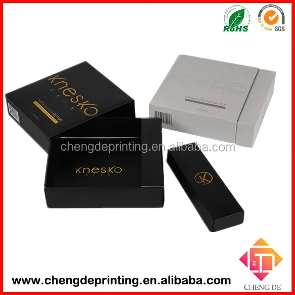 2015 custom luxury black cover gold stamping logo paper