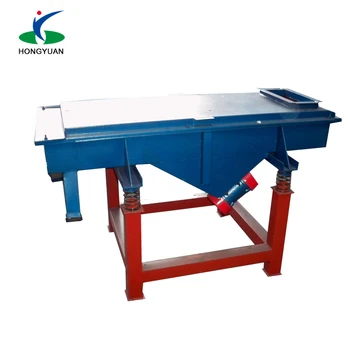 High output linear vibrating screen for soil grading