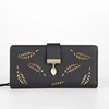 New model hollowed out leaf clasp tote hand buckle long lady wallet