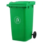 Extra strength plastic waste bin 240L EN840