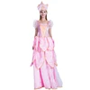 adult women girls pink princess dress costumes for carnival party Fairy Godmother