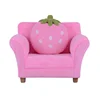 Export Pink Coral Fleece Strawberry Sofa For Children