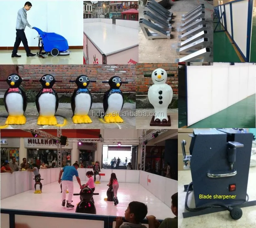 artificial ice skating rinks indoor uhmwpe synthetic ice rink