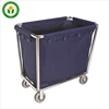 Hotel room four wheels stainless steel housekeeping trolley maid cart laundry service cart