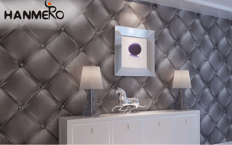 High quality home decoration leather 3d wallpaper hd