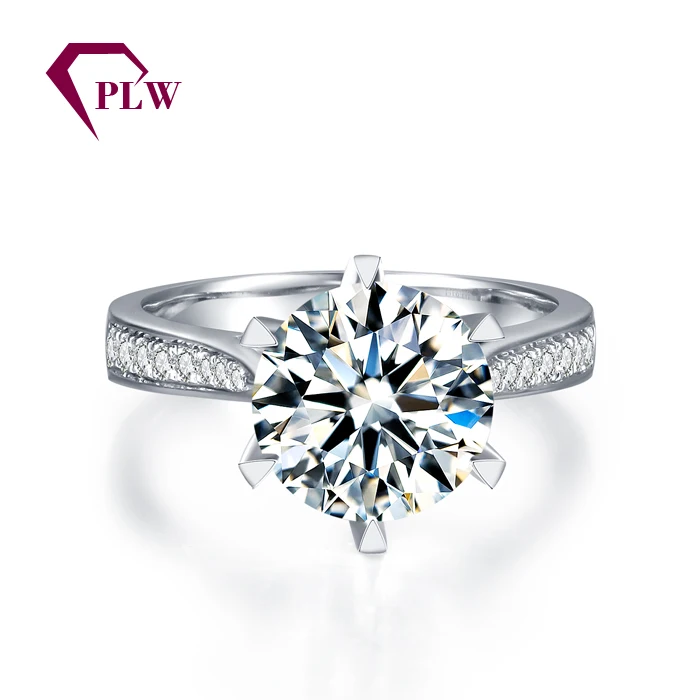 PLW0824R 18K White Gold Fasion elegant Ring with Forever one Moissanite stone for girls
PLW0824R 18K White Gold Fasion elegant Ring with Forever one Moissanite stone for girls