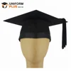 Wholesale customized UK university black bachelor master graduation hat trencher mortarboard graduation caps
