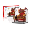 XB-01102A/B/C/D xingbao ancient architecture model China Street Street assembly building block
