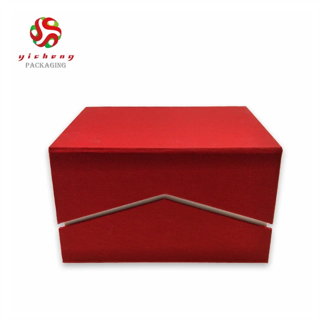custom high end luxury red paper gift boxes for jade