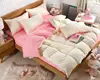 Pink and milky Cotton queen size Bed Duvet/Quilt Cover