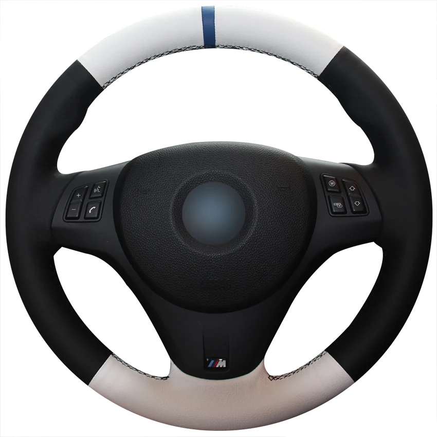 Customize Your Own Unique Black Genuine Leather Suede Hand Stitched Car Wrapped Steering Wheel Cover for BMW M3 2009-2013 E92
Customize Your Own Unique Black Genuine Leather Suede Hand Stitched Car Wrapped Steering Wheel Cover for BMW M3 2009-2013 E92