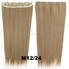 60cm Long Clip In Hair Extensions 5Clips Straight Heat Resistant Synthetic Hair Piece Natural Hair Extension