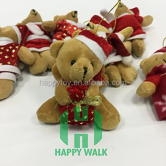 hi christmas seated bear doll plush christmas teddy bear stuffed