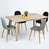 High quality factory turkish mdf material small dining room table set with 4 chairs