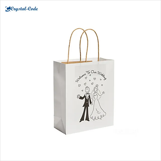 hot sale high quality paper bag kraft wedding gift