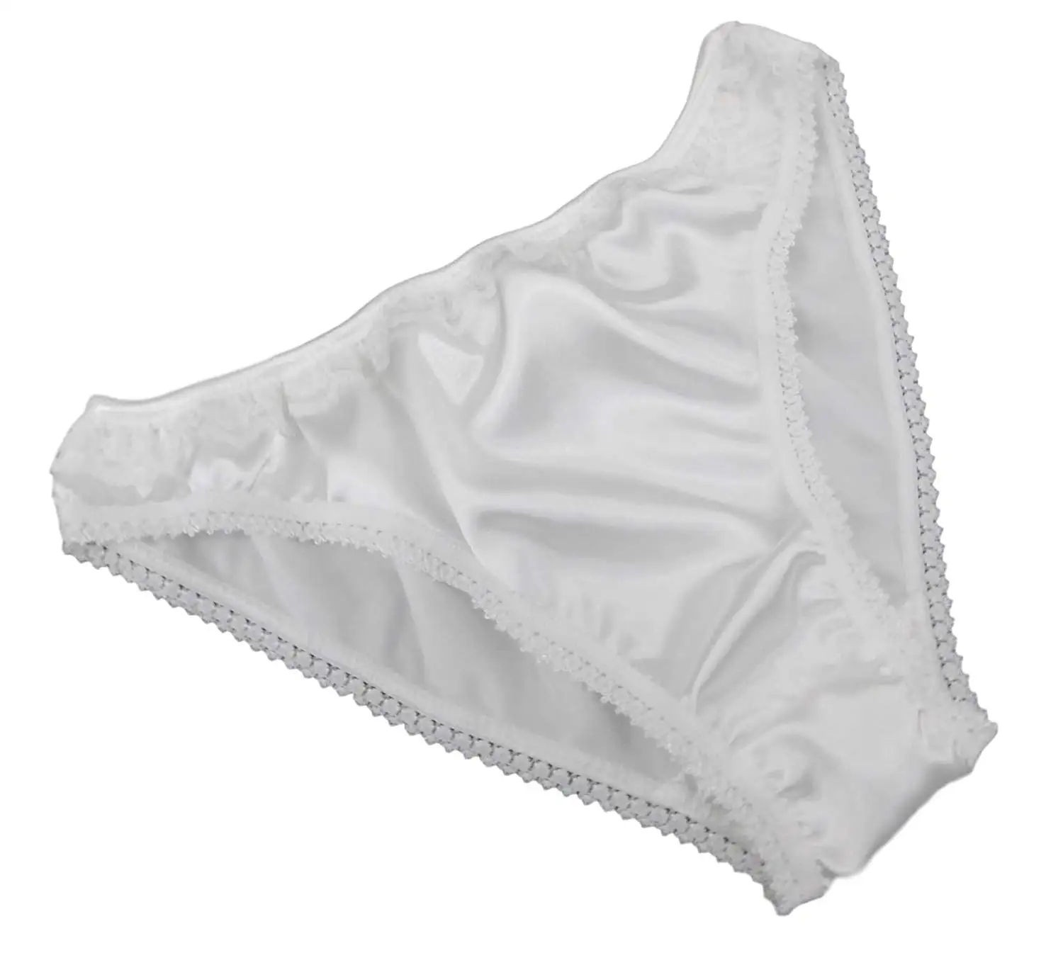 White satin panties