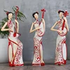 Home Accessories Decoration Interior Table Top Art Musician Statue Business Gifts Souvenir Crafts Elegant Chinese Resin Lady Fig