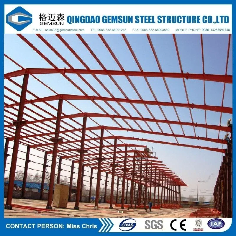Light steel structure shed design steel building