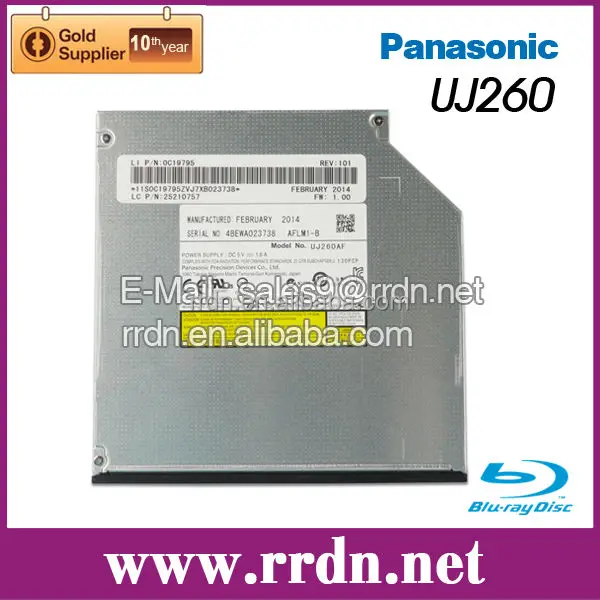 Huaqiangbei 100% Original Panasonic UJ260 SATA Inferface 12.7mm Tray load Blu-ray Drive