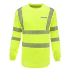 High efficiency safety work shirts for men reflective long sleeve