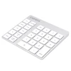 Cateck 28-Key Rechargeable Aluminum Wireless Keypad Number Pad Keyboard for M acs