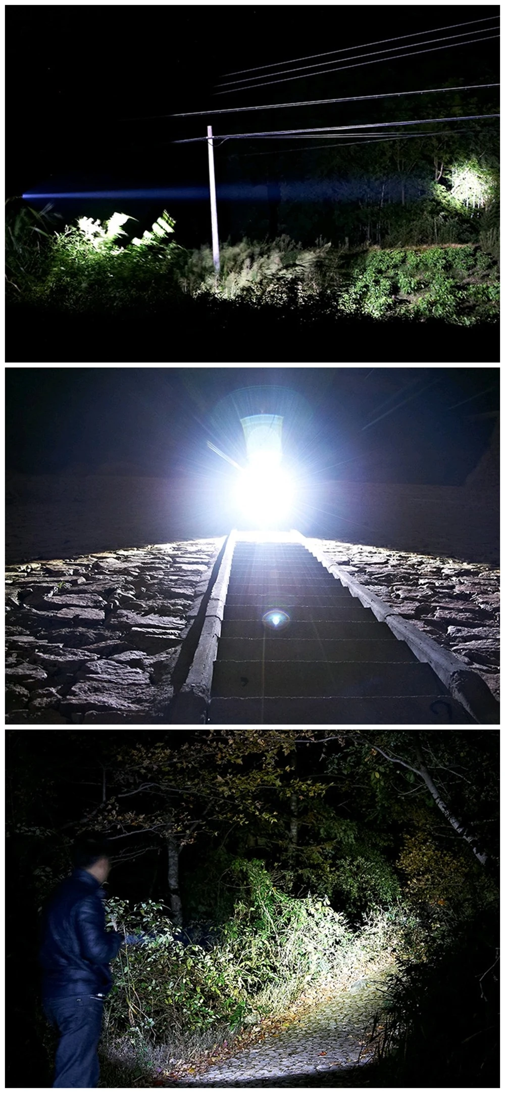 333   D EWBest self defense Aluminum bat light flashlight military led explosion-proof outdoor torch long range stick torch lanterna 20171116