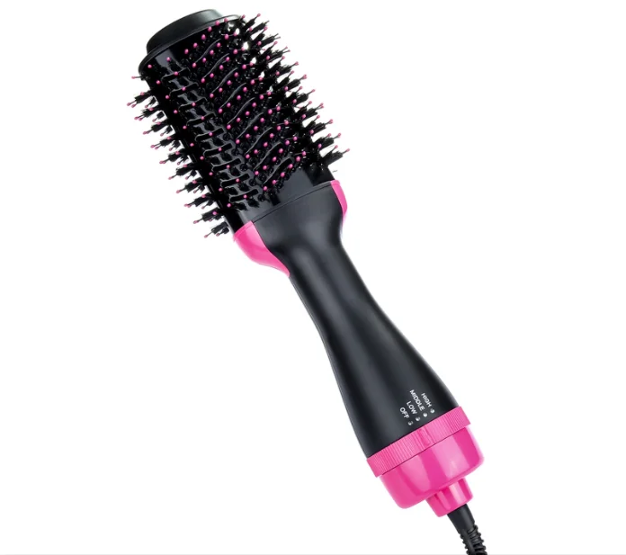 Professional Salon Hair Dryer Brush 2 In 1 Hair Straightener Curler Comb round hair brush dryer, Biack and pink
Professional Salon Hair Dryer Brush 2 In 1 Hair Straightener Curler Comb round hair brush dryer, Biack and pink