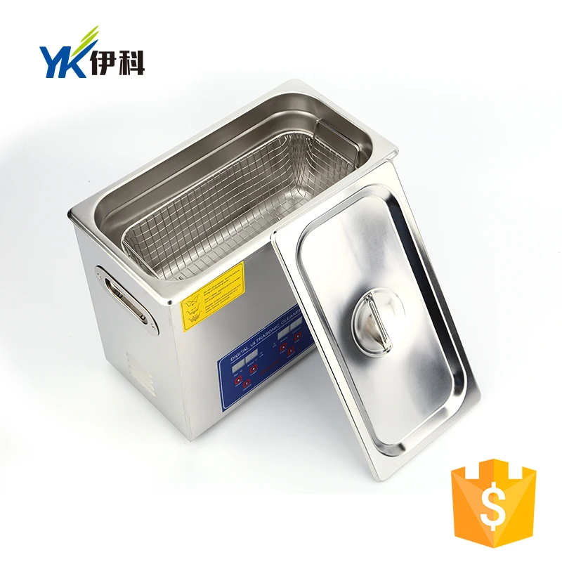 YIKE PS-30A 6L Heated Digit Sonic Stainless Steel Dental Ultrasonic Cleaner