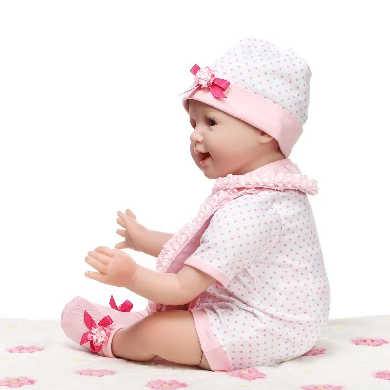 Sweet-Smile-Dolls-For-Girl-22-Soft-Silicone-Reborn-Baby-Doll-with-Rose-Bib-True-To (3)