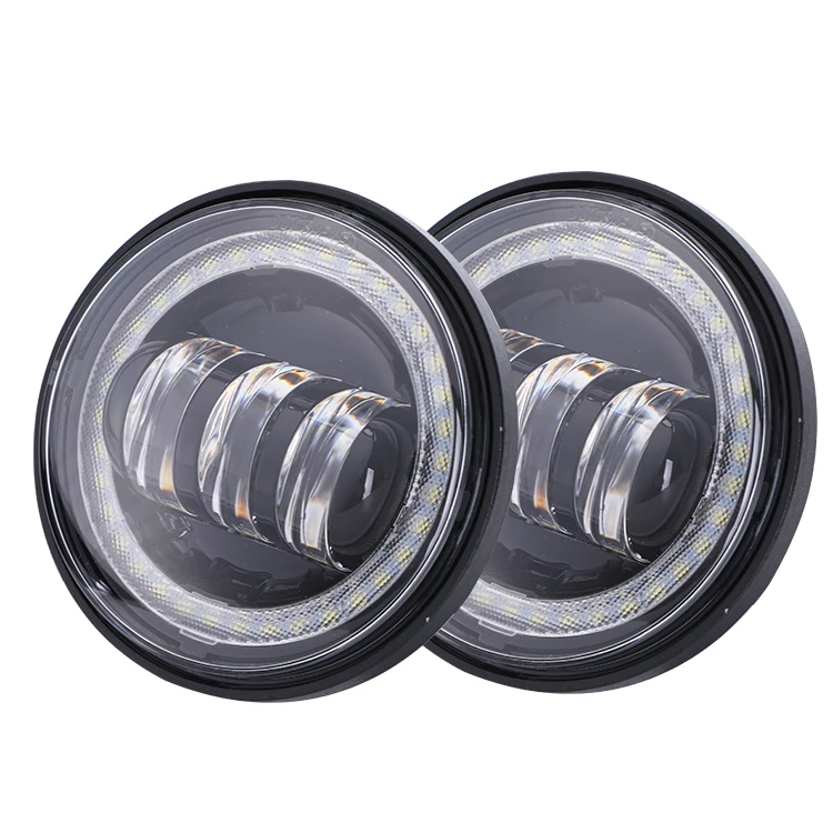 Hottest Factory wholesale 4.5" fog light 30W 4.5 inch round motorcycle led fog lights for harley