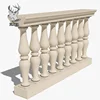 Outdoor exterior decoration natural marble stone handrail stairs