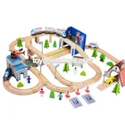 Model Toy Train Train Wooden Toy Train Funny Model Wooden Classic Toy Train For Kids W04C012