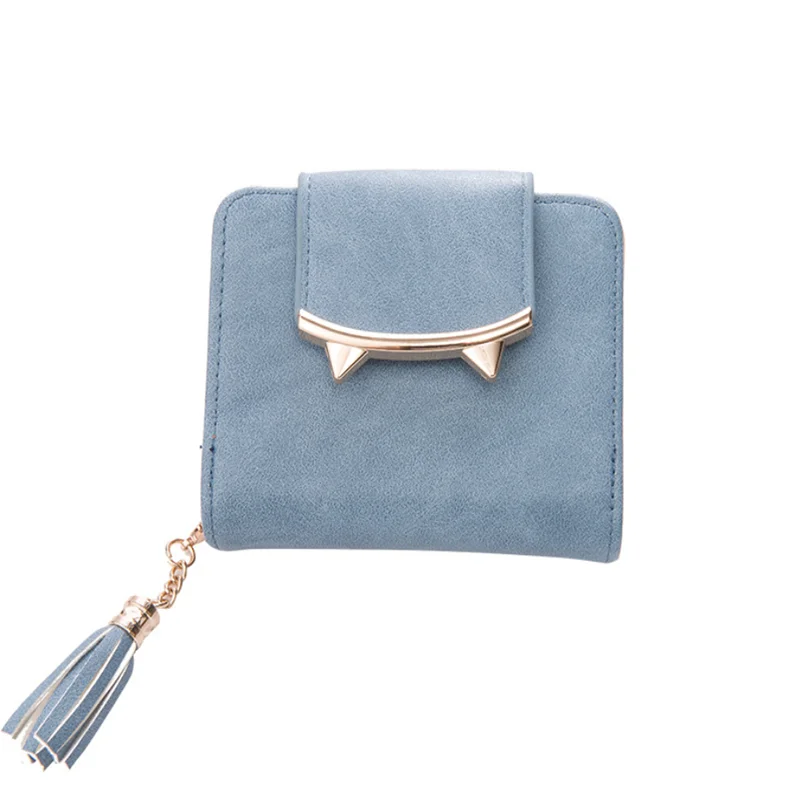 Cute cat ears leather wallet tassel designer wallet cheaper price wallet, Red / purple / blue / black / pink
Cute cat ears leather wallet tassel designer wallet cheaper price wallet, Red / purple / blue / black / pink