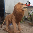 Theme park realistic animatronic lion model animatronic animal