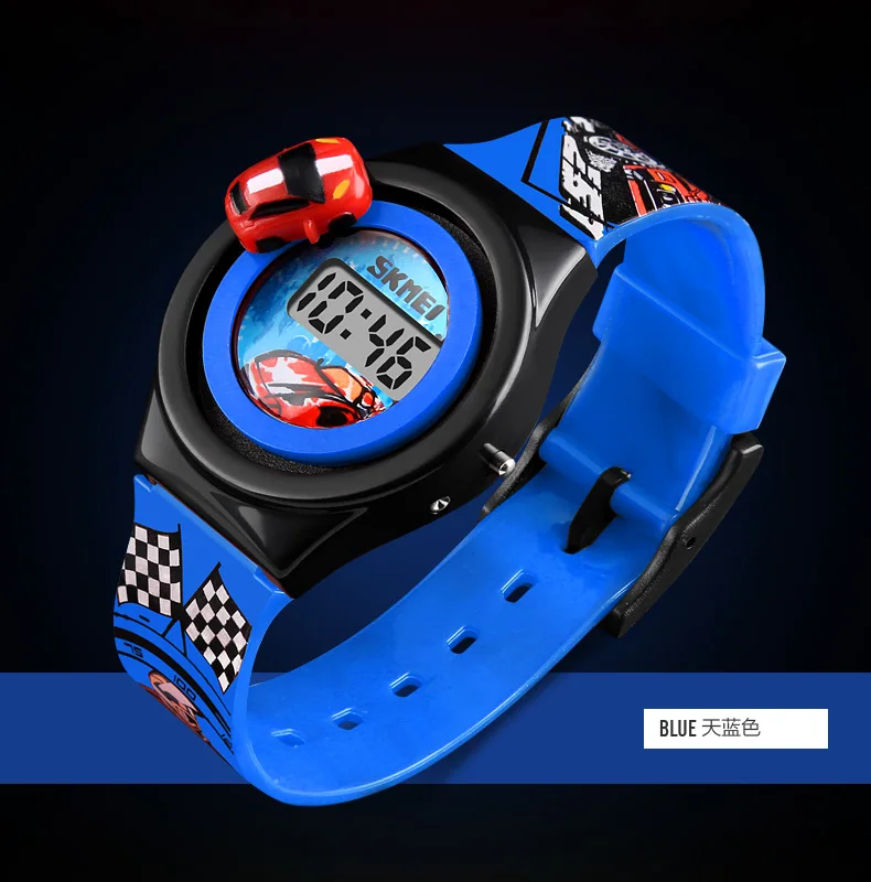 Skmei new product 1376 funny digital kid wristwatch stainless steel back