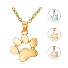 Wholesale Fashion Jewelry Pet Memorial Cat Paw Print Pendant Necklace