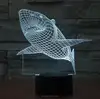 Night Light 3D Lamp Shark 3D Lights Children Nightlight Visual Led Night Lights Illusion Mood Lamp