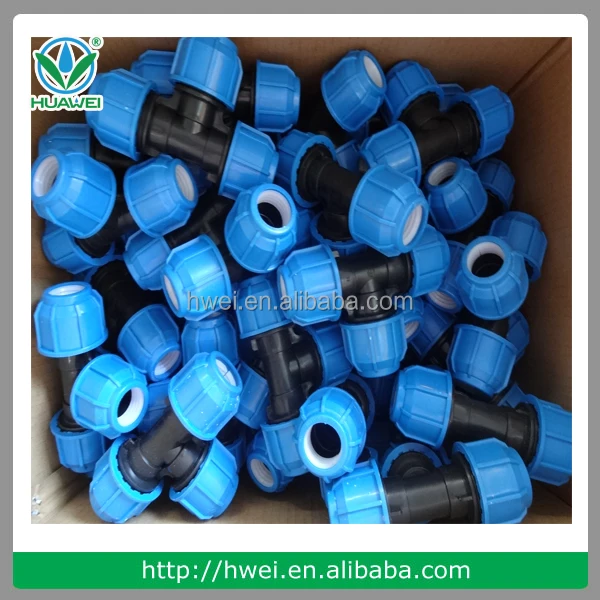 High Pressure LDPE Pipe Using PP Compression Fittings for PE Irrigation Pipes