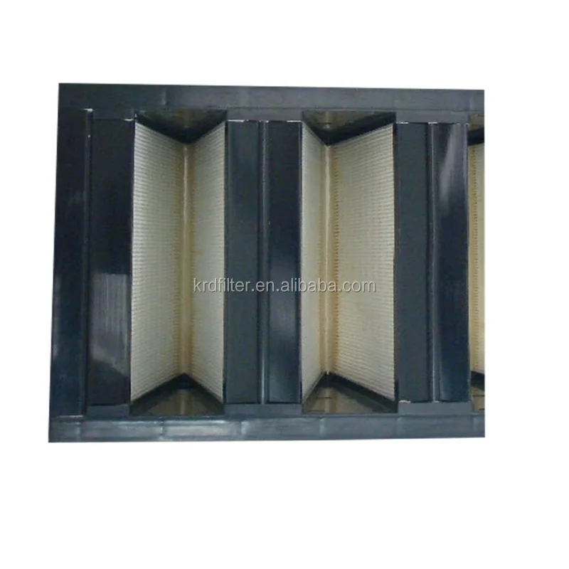 V-Bank Pleated Hepa Air Filter for Truck for Large Air Compressor