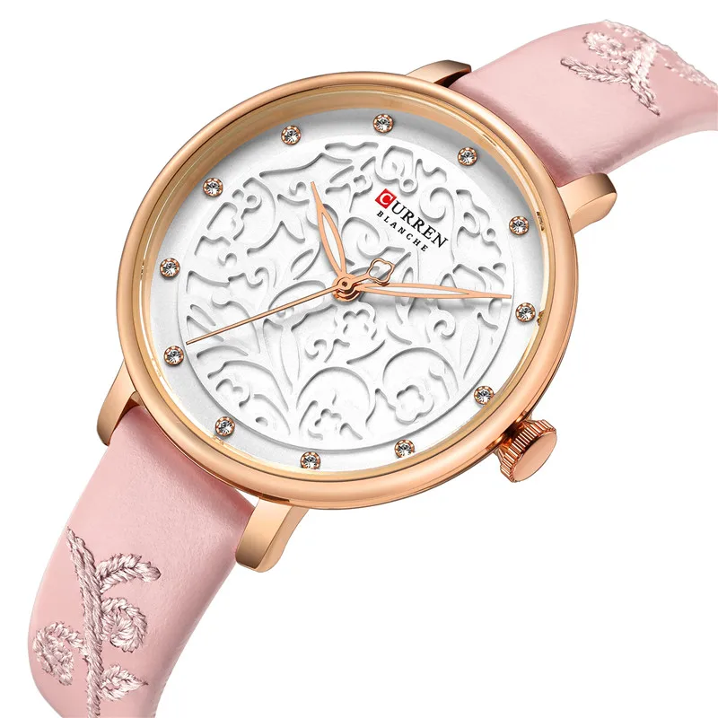 CURREN 9046 Women Watches Pink Leather Wrist Watch with Rhinestone Ladies Clock Fashion Luxury Quartz Watch Relogio Feminino
CURREN 9046 Women Watches Pink Leather Wrist Watch with Rhinestone Ladies Clock Fashion Luxury Quartz Watch Relogio Feminino