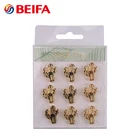 Beifa Brand AHP80004 Gold Color Cactus Shaped Office School Use Metal Thumbtack, Drawing Pin, Push Pin