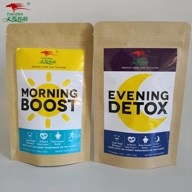 Morning Boost Tea and Evening Detox Tea Herbal Teatox detox tea