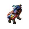 Customized Bar Decorative Animal Shape French Bulldog Resin Figurine