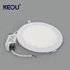 Keou 3w 5w 12w ultra thin round 3000k recessed led panel light