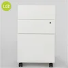 Hot sale steel office furniture metal mobile pedestal 3 drawer filing storage cabinet lockable movable filing