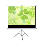 72'' 84'' 100'' 120'' inch Self Standing Tripod Projector Screen, Portable 3D Movie Projection screen