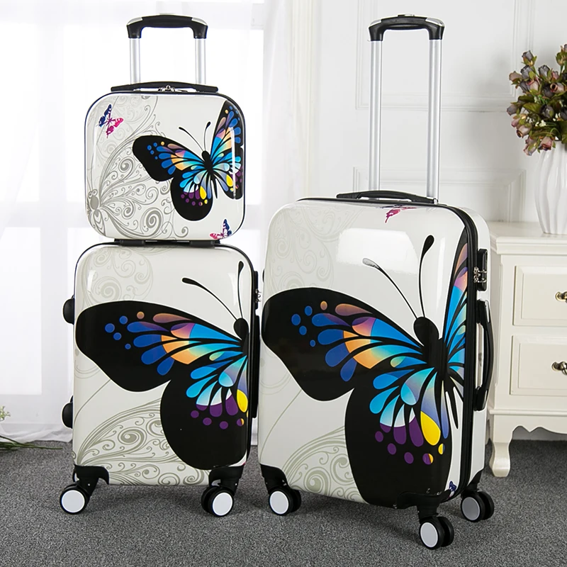 Factory Cheap Price 3pcs set Luggage Set with external Trolley Butterfly Printed Luggage Suitcase
Factory Cheap Price 3pcs set Luggage Set with external Trolley Butterfly Printed Luggage Suitcase