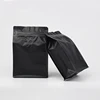 custom matt black 250g small zipper pouch packaging coffee bean bag with gusset
